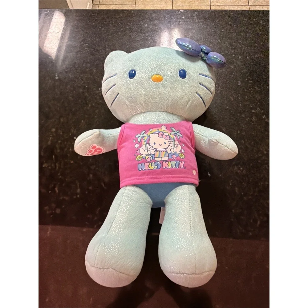 Build A Bear Sanrio Hello Kitty Summer Waves Plush Seafoam Shimmer BAB 18
